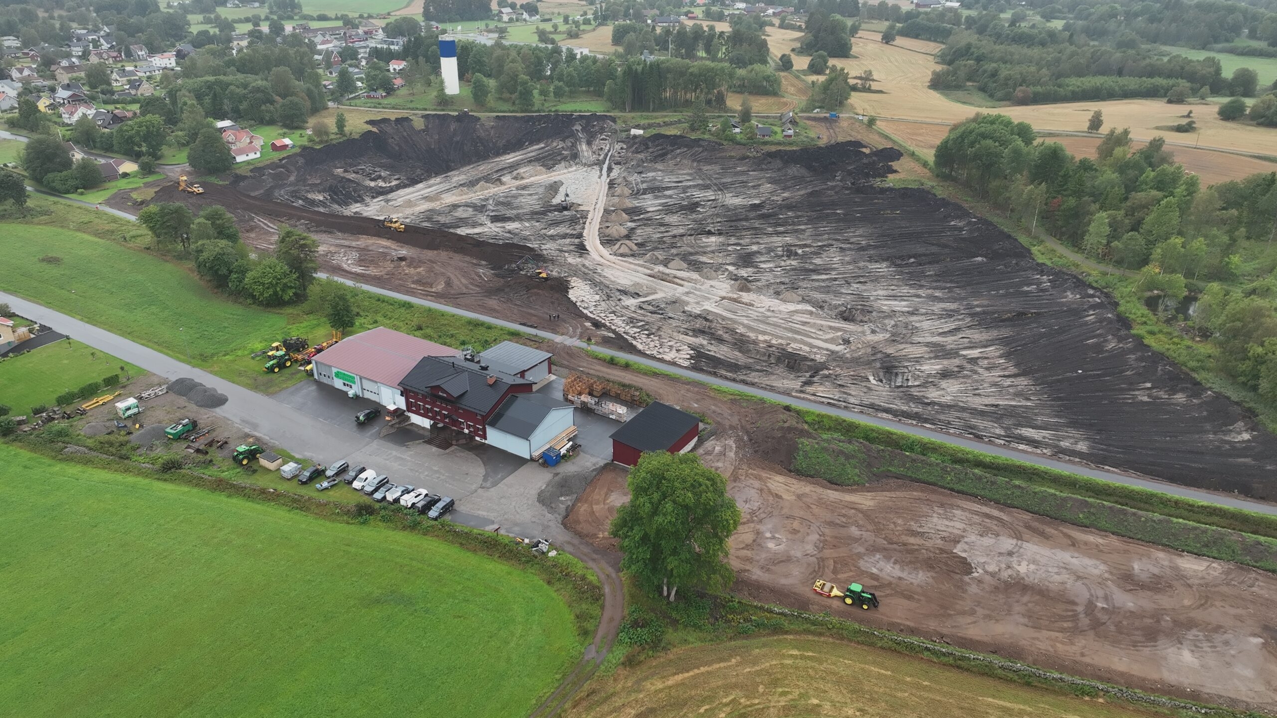 Blivande vattenspegel i Åsarp